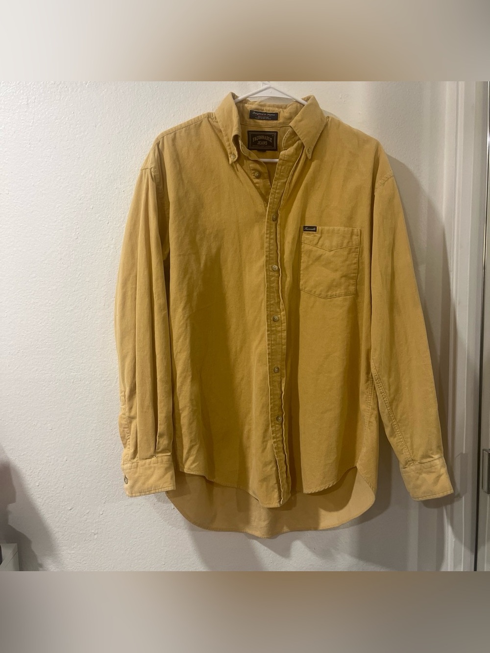Patagonia Men's Yellow Long-Sleeve Button-Down Shirt